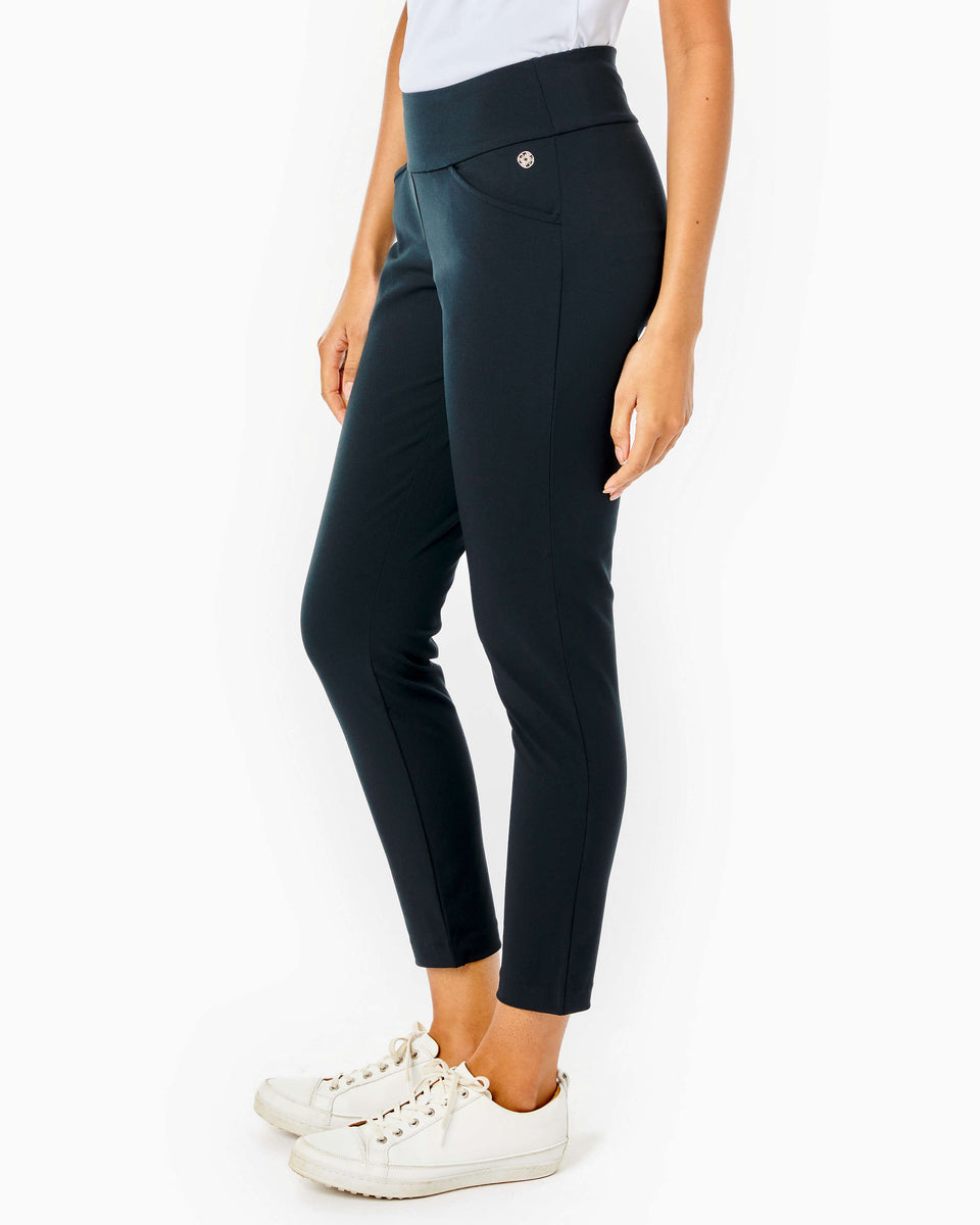 Black Onyx Capris - High Waist Capris with Pockets