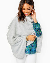 Load image into Gallery viewer, Terri Cashmere Wrap - Heathered Foggy Grey