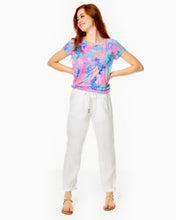 Load image into Gallery viewer, 31" Taron Mid-Rise Linen Pant - Resort White