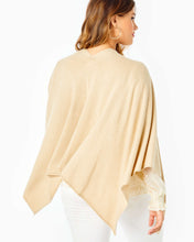 Load image into Gallery viewer, Terri Sweater Wrap - Heathered Sand Bar Metallic