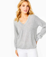 Load image into Gallery viewer, Jasmina Cashmere Sweater - Heathered Foggy Grey