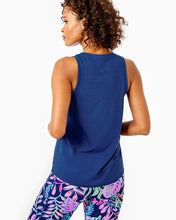 Load image into Gallery viewer, UPF 50+ Luxletic Westley Tank Top - Oyster Bay Navy