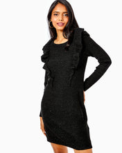 Load image into Gallery viewer, Ruth Sequin Sweater Dress - Black Metallic
