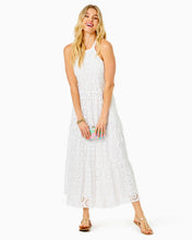 Load image into Gallery viewer, Beccalyn Eyelet Maxi Dress - Resort White Oversized Pinwheel Rayon Eyelet