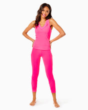 Load image into Gallery viewer, UPF 50+ 24" South Beach High-Rise Midi Legging - Pink Grenadine