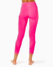 Load image into Gallery viewer, UPF 50+ 24" South Beach High-Rise Midi Legging - Pink Grenadine