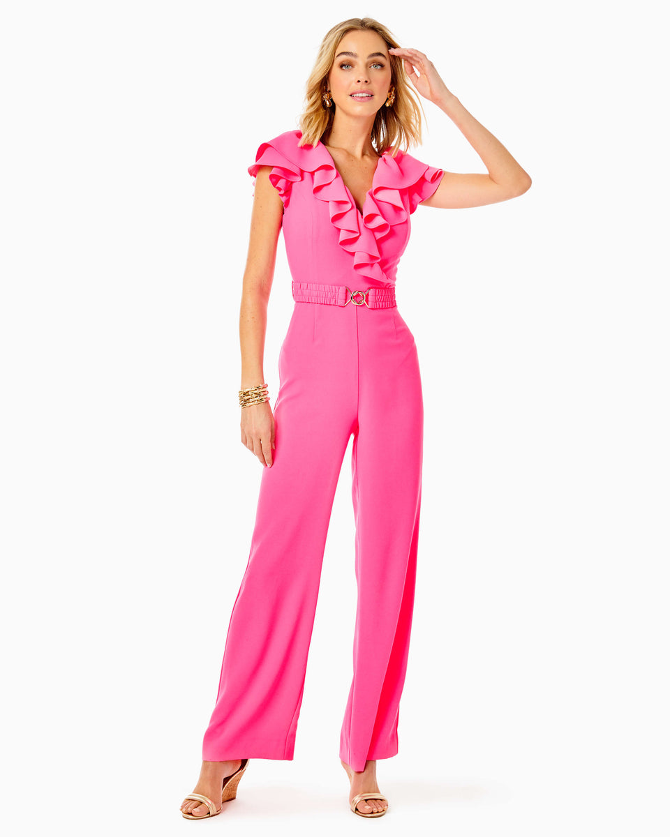 Cassian Jumpsuit - Aura Pink – The Islands - A Lilly Pulitzer Signature  Store