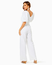 Load image into Gallery viewer, Kirrabelle Jumpsuit - Resort White Pineapple Pucker Jacquard