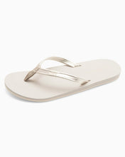 Load image into Gallery viewer, Metallic Gold Leather Flip Flops