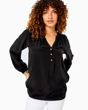 Load image into Gallery viewer, Elsa Silk Top - Onyx