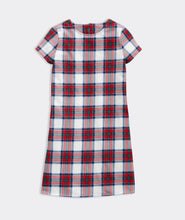 Load image into Gallery viewer, VV Girls' Tartan Plaid Short Sleeve Dress