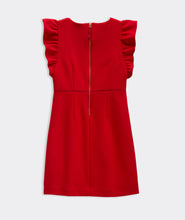 Load image into Gallery viewer, VV Girls' Ponte Flutter Sleeve Dress