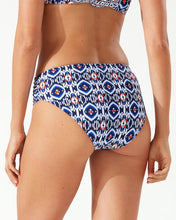 Load image into Gallery viewer, Island Cays Ikat Reversible Hipster Bikini Bottoms - Mare Navy Rev