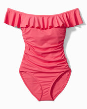 Load image into Gallery viewer, Pearl Off-the-Shoulder One-Piece Suit - Coral Coast