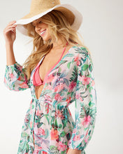 Load image into Gallery viewer, Tropi-calling Tiered Tunic - White