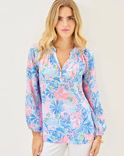 Load image into Gallery viewer, Elsa Silk Top - Multi Elephant Splash
