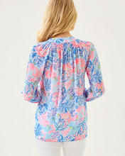 Load image into Gallery viewer, Elsa Silk Top - Multi Elephant Splash
