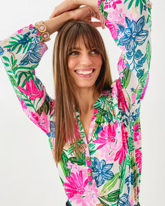 Elsa Silk Top - Multi Endless Summers