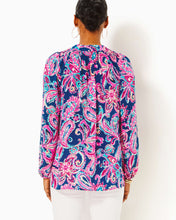 Load image into Gallery viewer, Elsa Silk Top - Multi Flitting About
