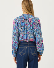 Load image into Gallery viewer, Elsa Silk Top - Multi Paisley Parade
