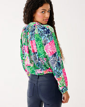 Load image into Gallery viewer, Elsa Silk Top - Multi Party Punch Patch
