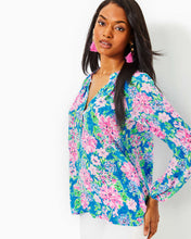 Load image into Gallery viewer, Elsa Silk Top - Multi Spring In Your Step
