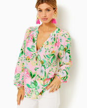 Load image into Gallery viewer, Elsa Silk Top - Multi Via Amore Spritzer
