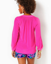 Load image into Gallery viewer, Elsa Silk Top - Pink Palms
