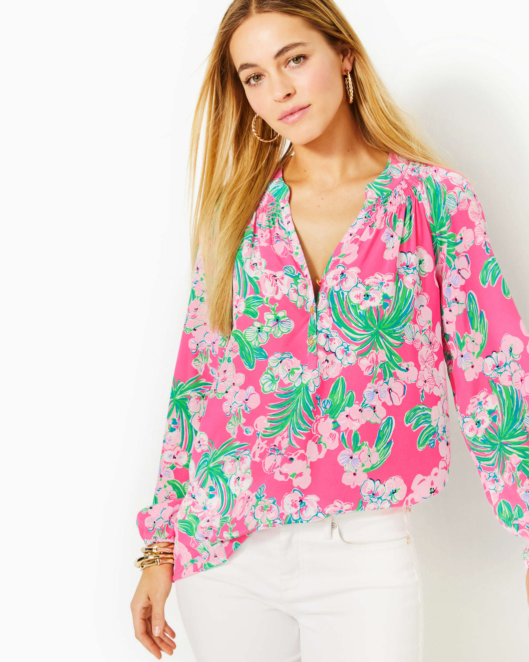 Elsa Silk Top - Roxie Pink Worth A Look