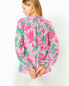 Elsa Silk Top - Roxie Pink Worth A Look