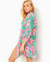 Load image into Gallery viewer, Natalie Shirtdress Cover-Up - Multi Journey To The Jungle
