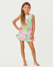 Load image into Gallery viewer, Little Lilly Classic Shift Dress - Resort White Mum Patch

