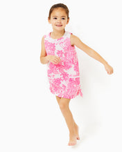 Load image into Gallery viewer, Girls Little Lilly Classic Shift Dress - Resort White Pb Anniversary Toile
