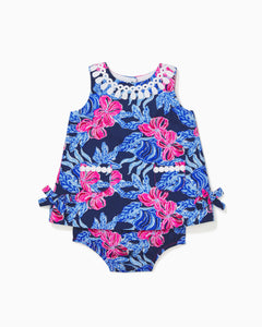 Baby Lilly Infant Shift Dress - Low Tide Navy Its Ofishell