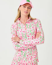 Load image into Gallery viewer, UPF 50+ Luxletic Justine Pullover - Conch Shell Pink Lil Sunny Daisies

