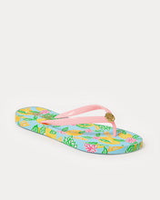 Load image into Gallery viewer, Pool Flip Flop - Bluette Make Lemonade Shoe

