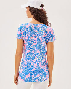 Etta Scoop Neck Top - Conch Shell Pink Up Scale