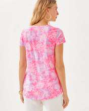 Load image into Gallery viewer, Etta Scoopneck Top - Rousseau Pink Zen Garden
