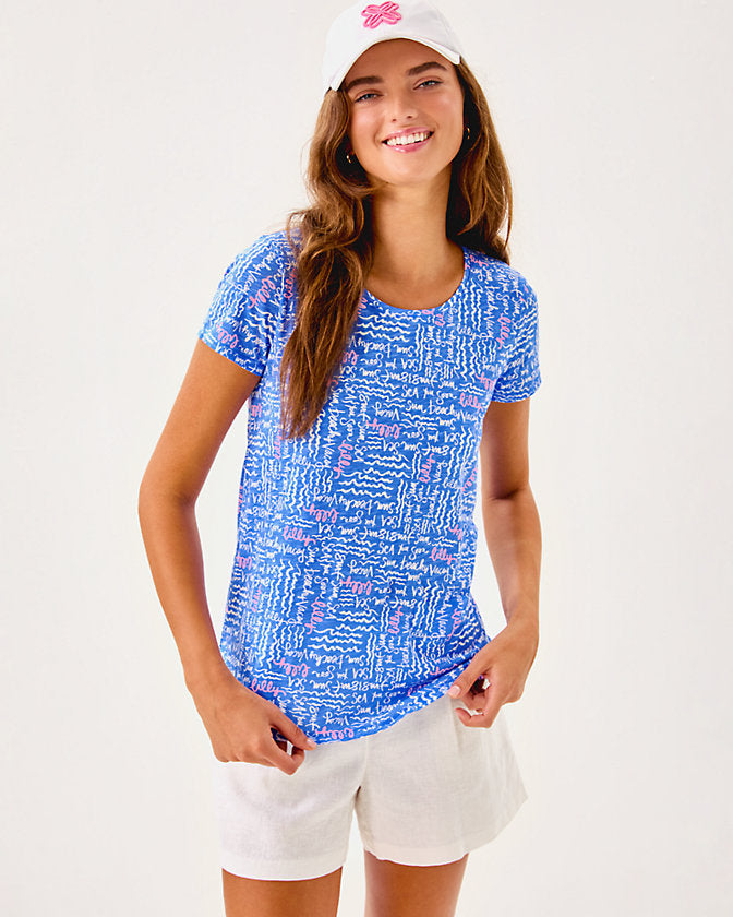 Etta Scoopneck Top - Sunwashed Blue Seacrets