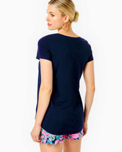 Load image into Gallery viewer, Etta Scoop Neck Top - True Navy
