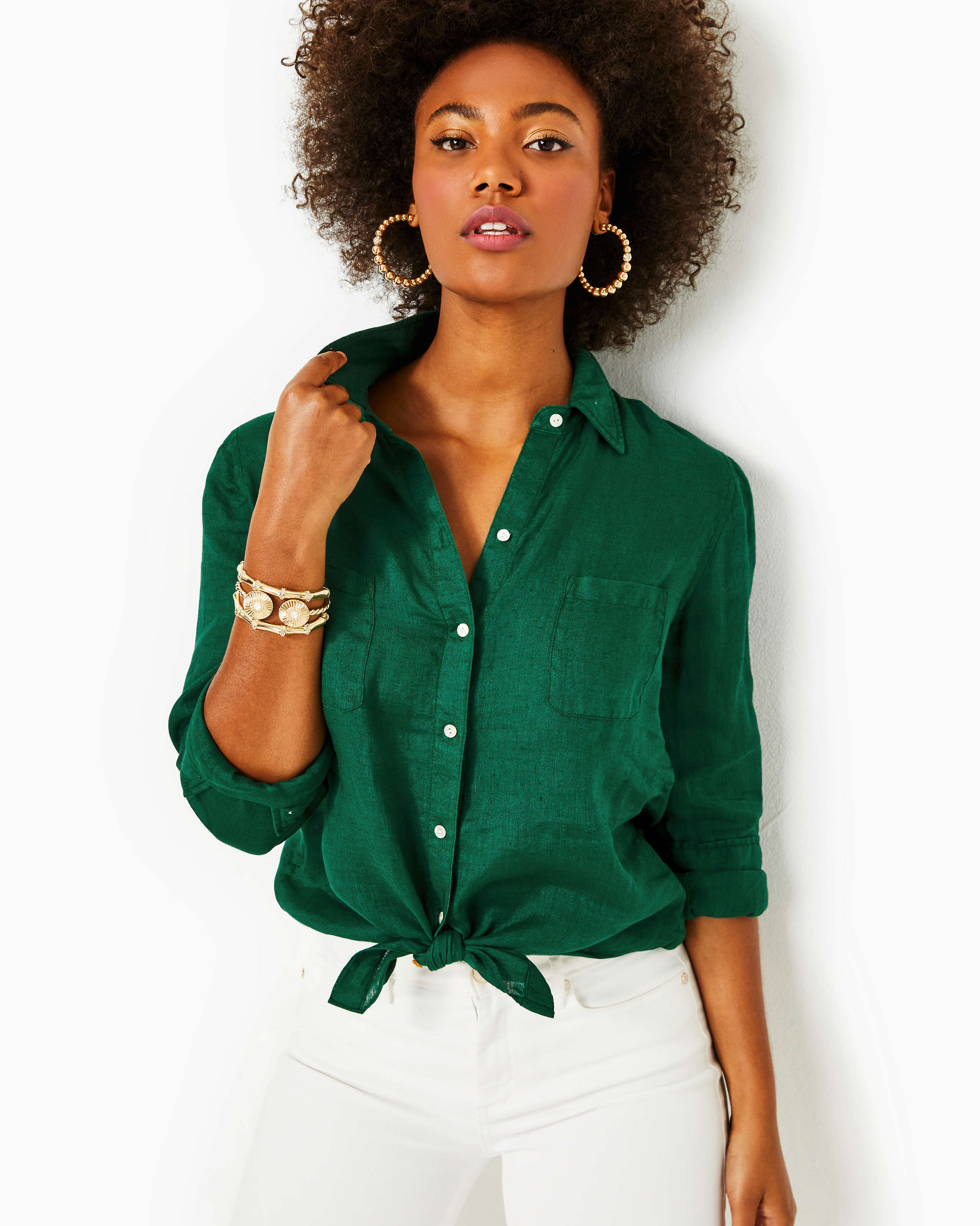 Sea View Button Down - Evergreen X Evergreen – The Islands - A Lilly  Pulitzer Signature Store