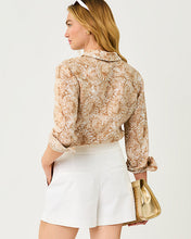 Load image into Gallery viewer, Sea View Linen Button Down Shirt - Iced Latte Lil Jims Stuff
