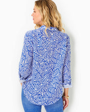 Load image into Gallery viewer, Sea View Button Down - Martinique Blue Zee Bebe
