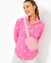 Load image into Gallery viewer, UPF 50+ Skipper Popover - Passion Fruit Pink Fluttering Hearts
