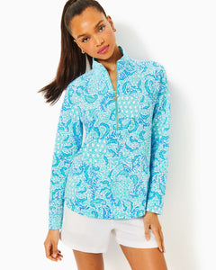 UPF 50+ Skipper Popover - Resort White Goombay Grooves