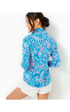 Load image into Gallery viewer, UPF 50+ Leona Zip-Up Jacket - Amalfi Blue Sound the Sirens
