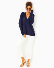 Load image into Gallery viewer, Sevie Dolman Sleeve Sweater - Low Tide Navy
