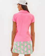 Load image into Gallery viewer, UPF 50+ Luxletic Frida Scallop Polo Top - Rousseau Pink
