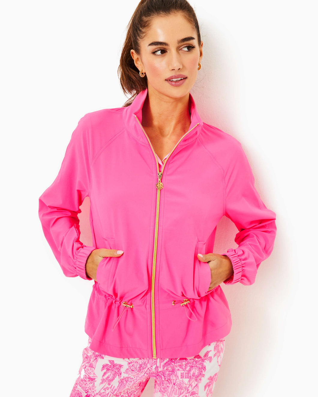 UPF 50+ Luxletic Islanna Performance Jacket - Roxie Pink