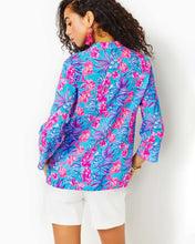 Load image into Gallery viewer, Luna Bay Tunic Top - Cumulus Blue Orchid Oasis
